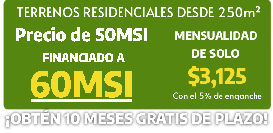 Promoción plazo de 60 meses